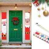Paint by Numbers Front Door Hanging Banners - Winter Smiles Figured'Art
