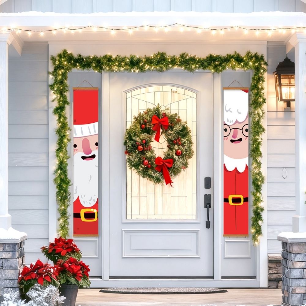 Paint by Numbers Front Door Hanging Banners - Winter Smiles