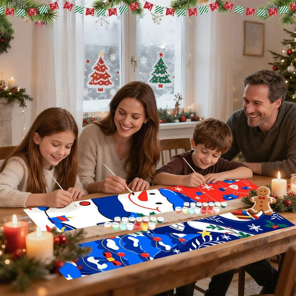 Paint by Numbers Front Door Hanging Banners - Jolly Frosty