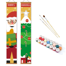 Load image into Gallery viewer, Paint by Numbers Front Door Hanging Banners - Christmas Tree Magic
