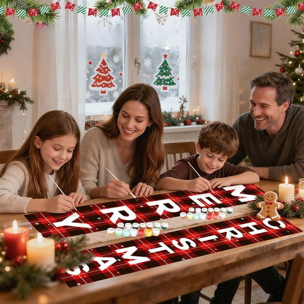 Paint by Numbers Front Door Hanging Banners - Warm Wishes