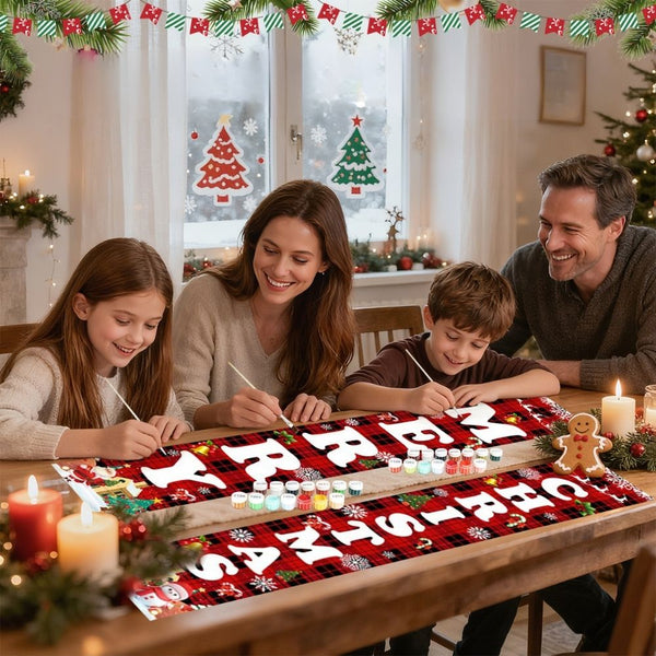 Paint by Numbers Front Door Hanging Banners - Cozy Home