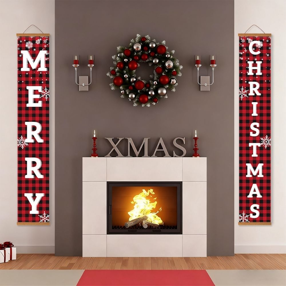 Paint by Numbers Front Door Hanging Banners - Sweet Christmas