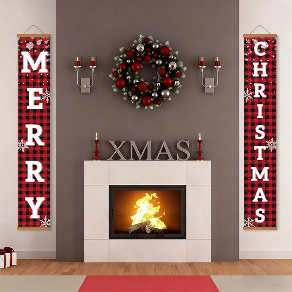 Paint by Numbers Front Door Hanging Banners - Sweet Christmas