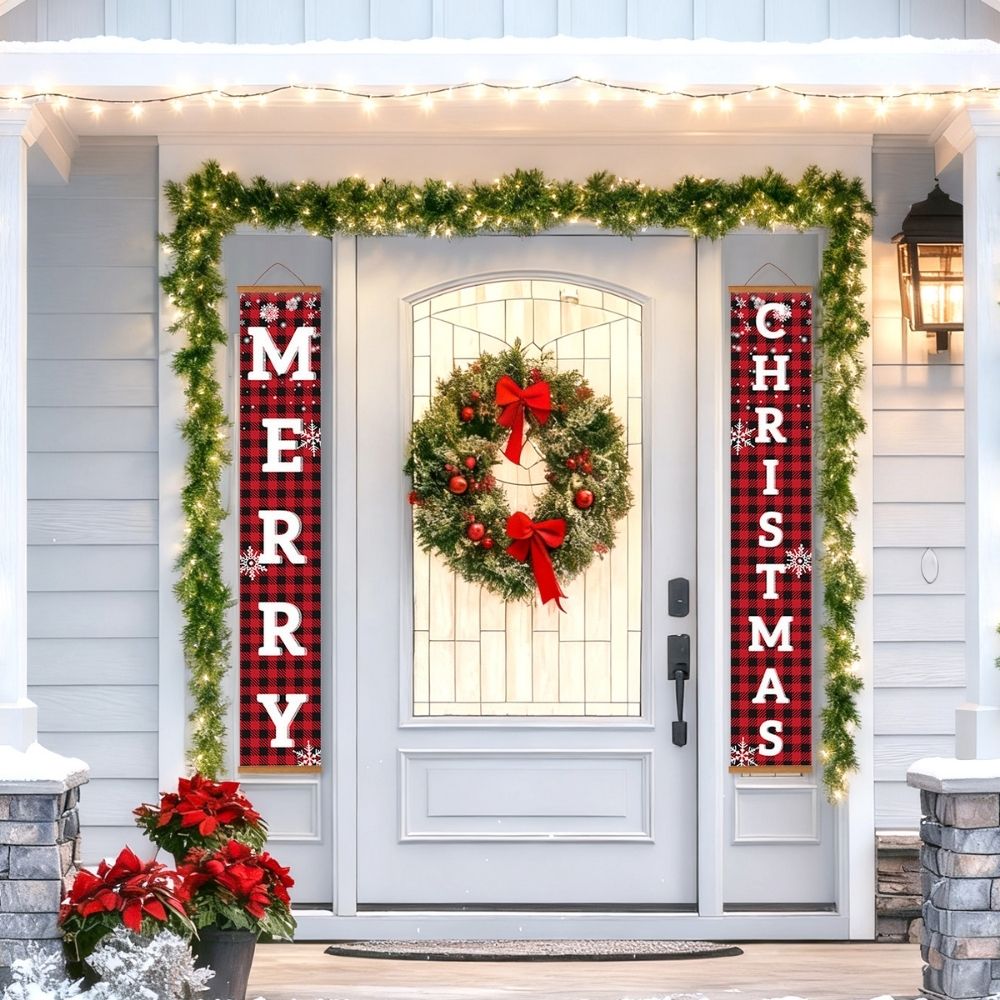 Paint by Numbers Front Door Hanging Banners - Sweet Christmas