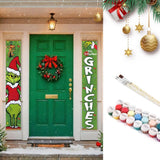 Paint by Numbers Front Door Hanging Banners - Christmas Mood Figured'Art