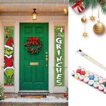 Load image into Gallery viewer, Paint by Numbers Front Door Hanging Banners - Christmas Mood Figured'Art