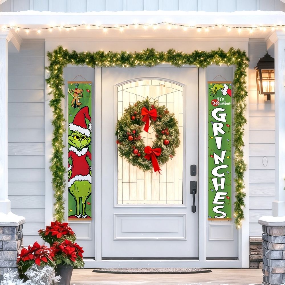 Paint by Numbers Front Door Hanging Banners - Christmas Mood