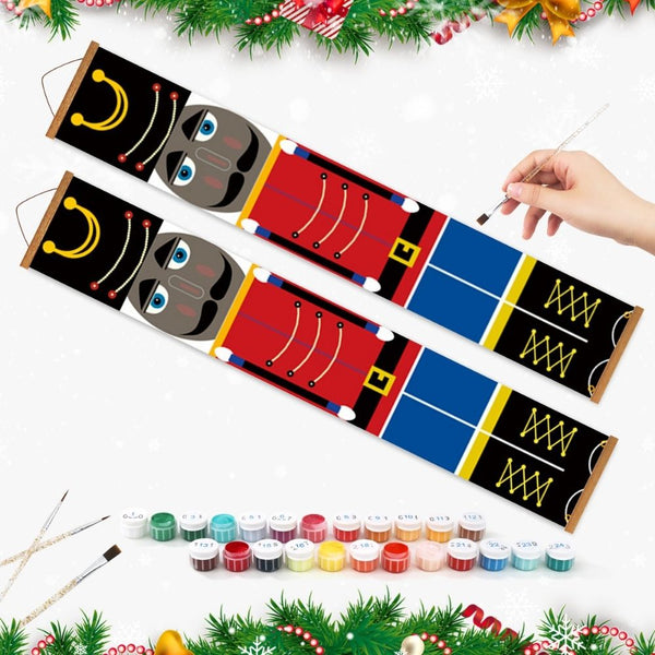 Paint by Numbers Front Door Hanging Banners - Nutcracker Charm