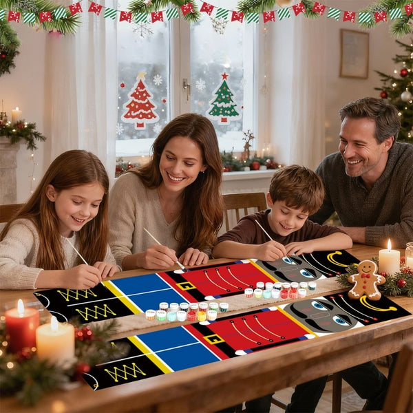 Paint by Numbers Front Door Hanging Banners - Nutcracker Charm