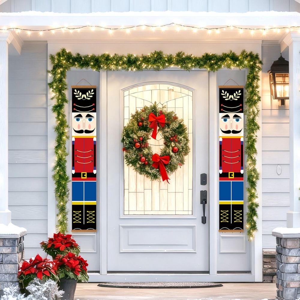 Paint by Numbers Front Door Hanging Banners - Classic Nutcracker
