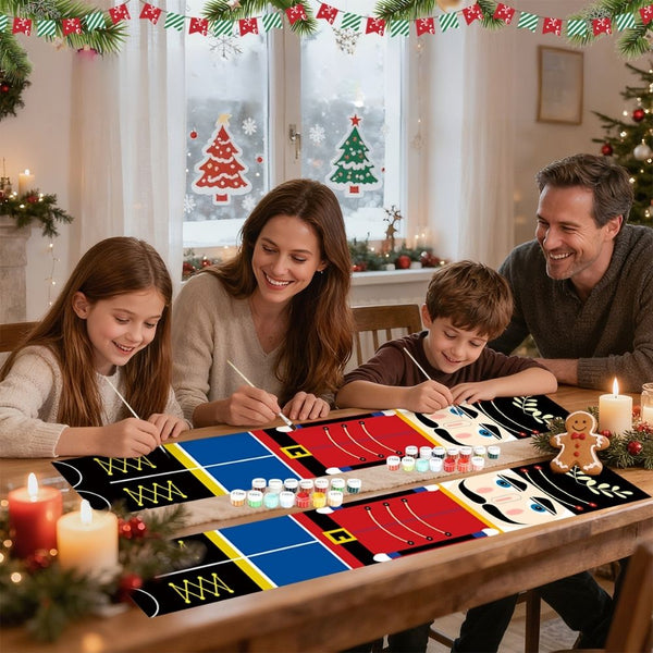 Paint by Numbers Front Door Hanging Banners - Classic Nutcracker