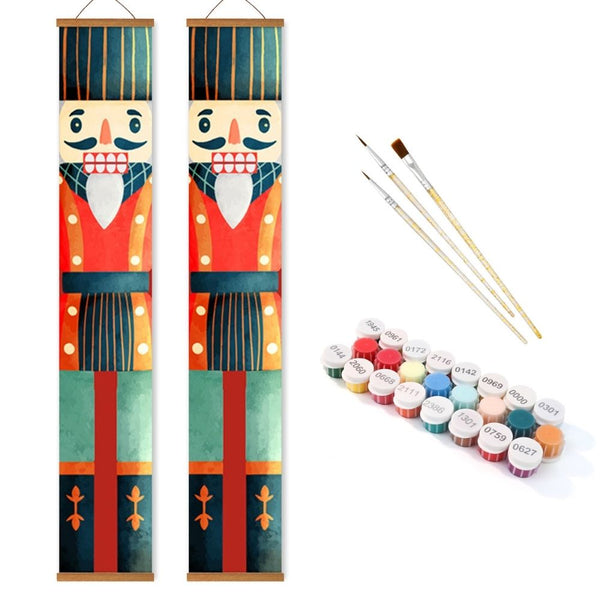Paint by Numbers Front Door Hanging Banners - Nutcracker Parade