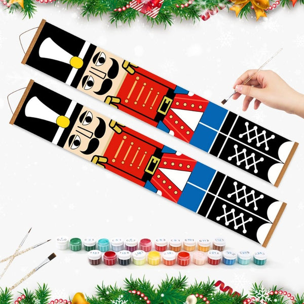 Paint by Numbers Front Door Hanging Banners - Nutcracker Night