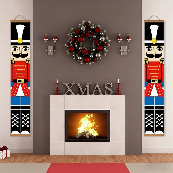 Paint by Numbers Front Door Hanging Banners - Nutcracker Night