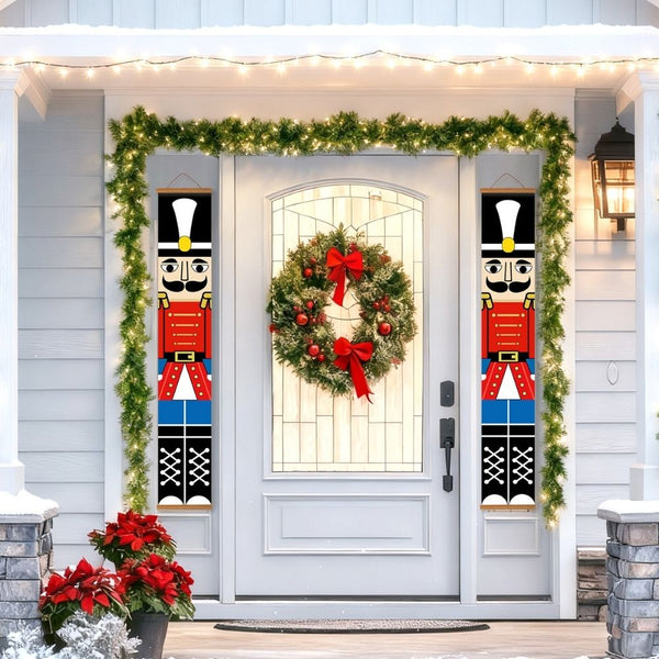 Paint by Numbers Front Door Hanging Banners - Nutcracker Night
