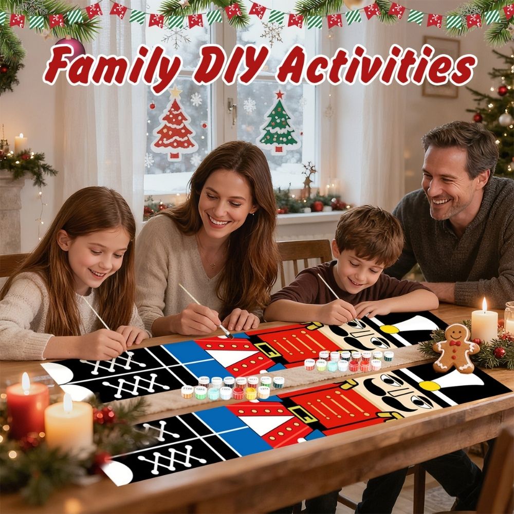 Paint by Numbers Front Door Hanging Banners - Nutcracker Night