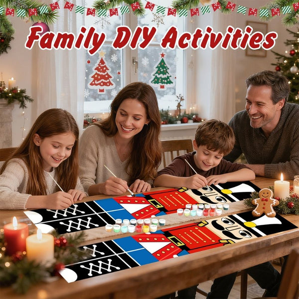 Paint by Numbers Front Door Hanging Banners - Nutcracker Night