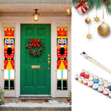 Paint by Numbers Front Door Hanging Banners - Nutcracker Dreams Figured'Art