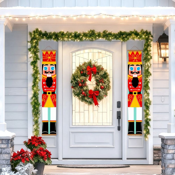 Paint by Numbers Front Door Hanging Banners - Nutcracker Dreams
