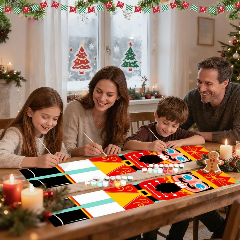 Paint by Numbers Front Door Hanging Banners - Nutcracker Dreams