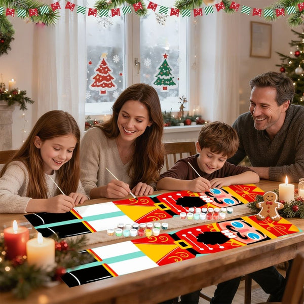 Paint by Numbers Front Door Hanging Banners - Nutcracker Dreams