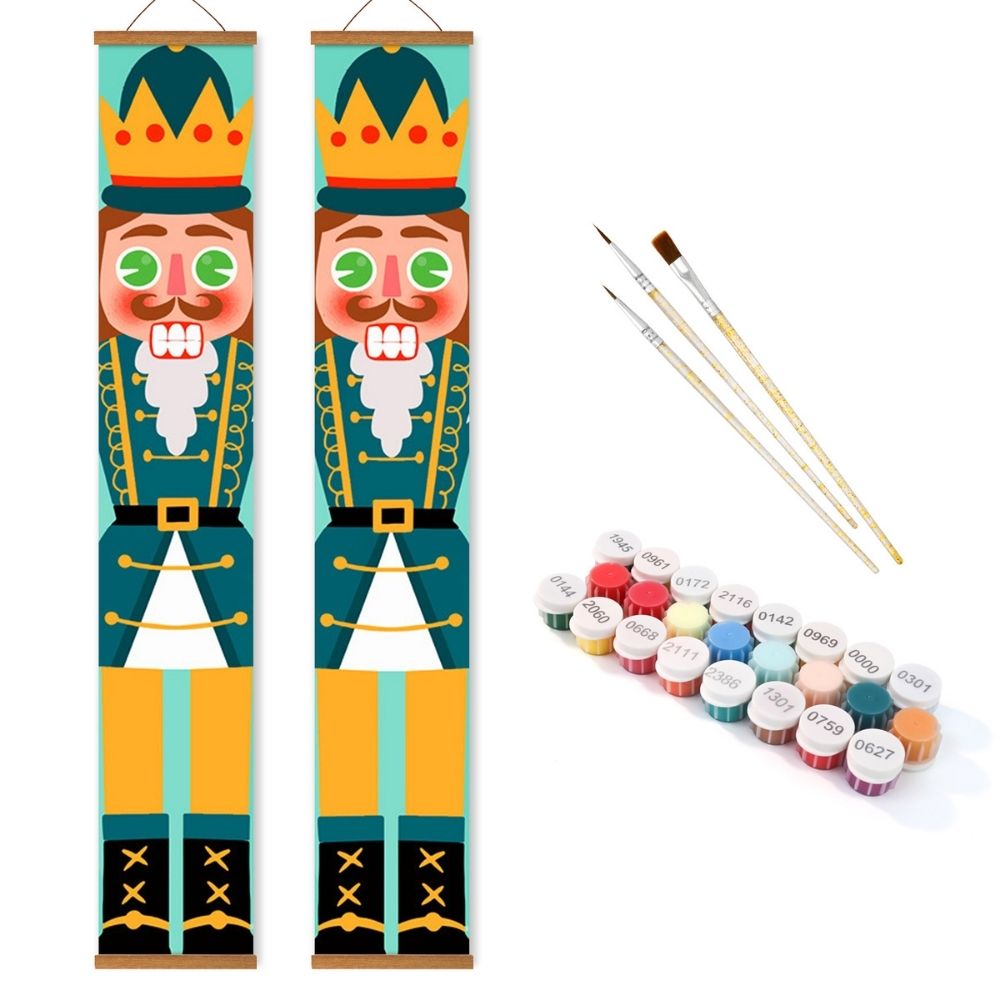 Paint by Numbers Front Door Hanging Banners - Nutcracker Prince