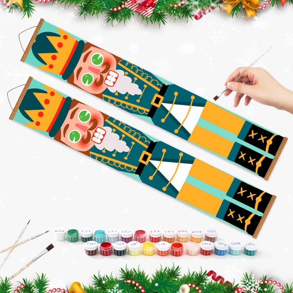 Paint by Numbers Front Door Hanging Banners - Nutcracker Prince