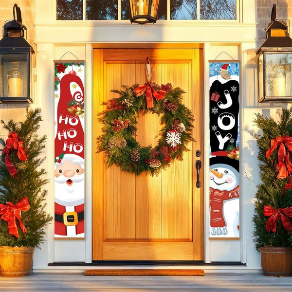 Paint by Numbers Front Door Hanging Banners - HO HO HO