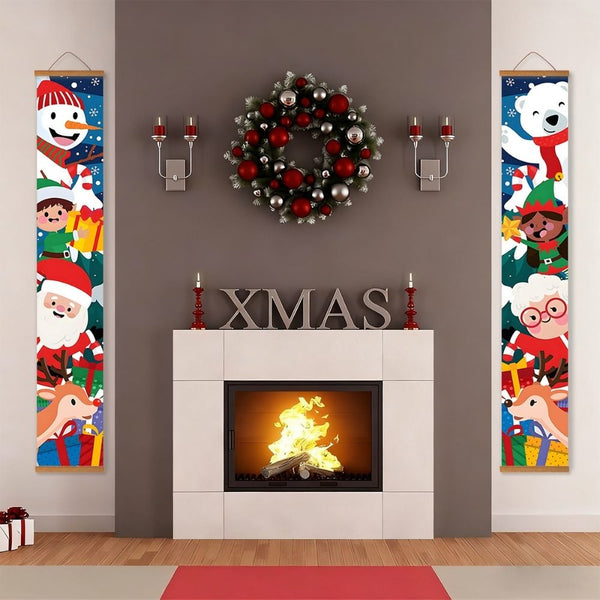 Paint by Numbers Front Door Hanging Banners - Frosty Smile