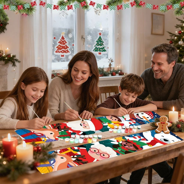 Paint by Numbers Front Door Hanging Banners - Frosty Smile