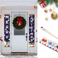 Load image into Gallery viewer, Paint by Numbers Front Door Hanging Banners - Winter Wonderland Figured'Art