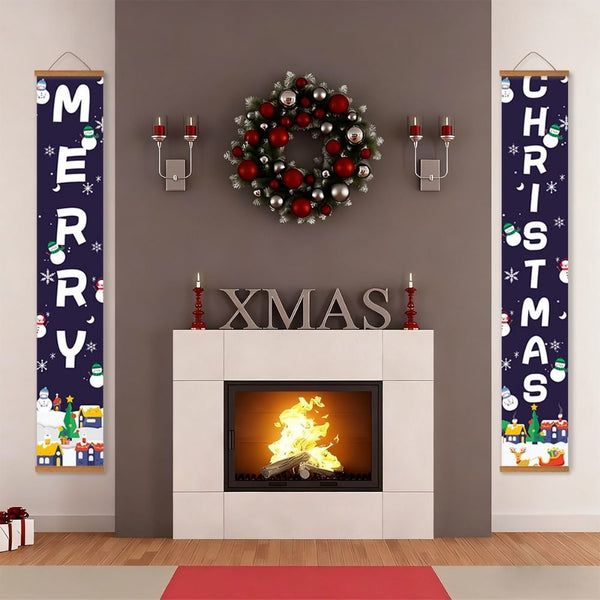 Paint by Numbers Front Door Hanging Banners - Winter Wonderland