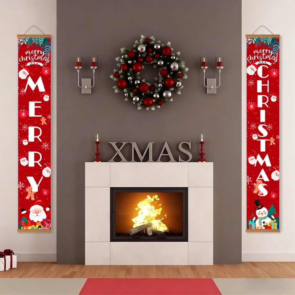 Paint by Numbers Front Door Hanging Banners - Silent Night