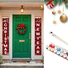 Load image into Gallery viewer, Paint by Numbers Front Door Hanging Banners - Happy New Year Figured'Art