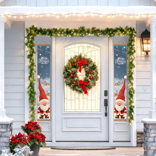 Paint by Numbers Front Door Hanging Banners - Merry Gnomes