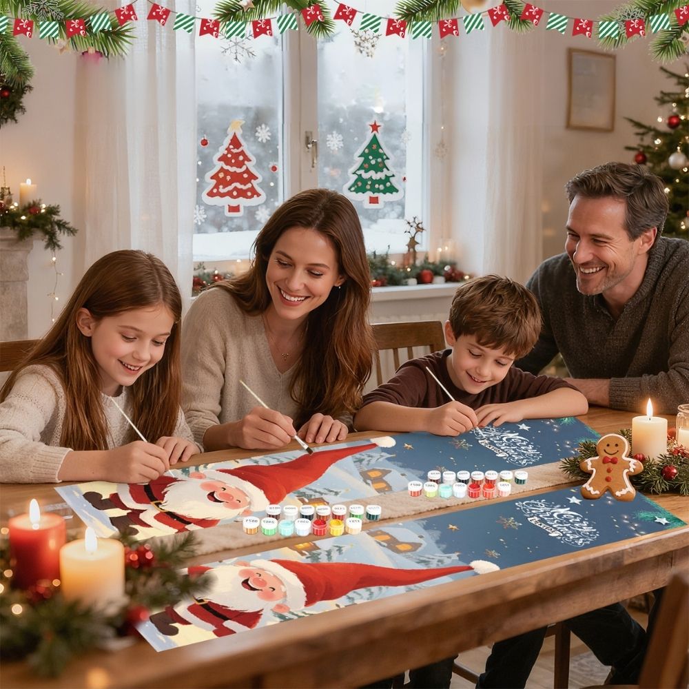 Paint by Numbers Front Door Hanging Banners - Merry Gnomes