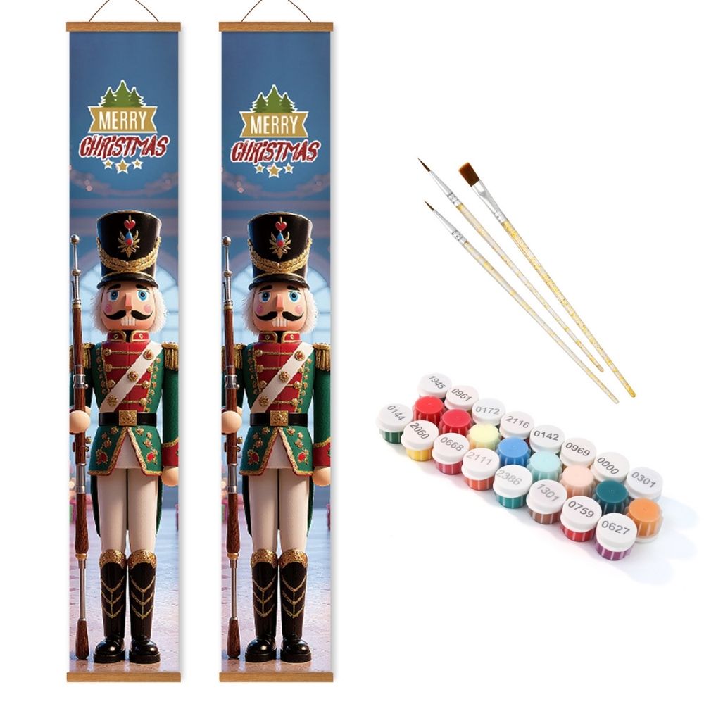 Paint by Numbers Front Door Hanging Banners - Christmas Ballet