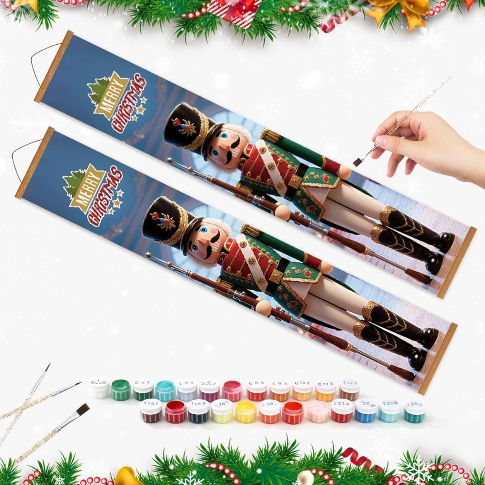 Paint by Numbers Front Door Hanging Banners - Christmas Ballet