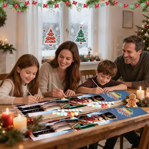 Paint by Numbers Front Door Hanging Banners - Christmas Ballet