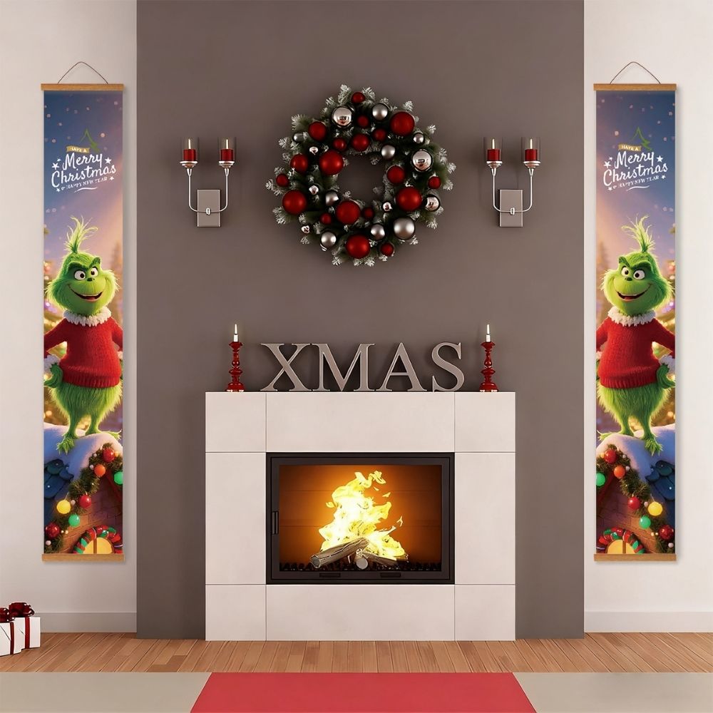 Paint by Numbers Front Door Hanging Banners - Magical Night