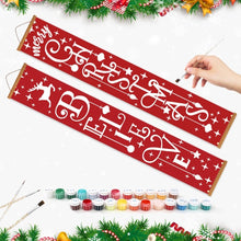 Load image into Gallery viewer, Paint by Numbers Front Door Hanging Banners - Believe in Christmas Magic