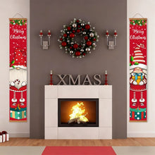 Load image into Gallery viewer, Paint by Numbers Front Door Hanging Banners - Gnomes and Candy Cane