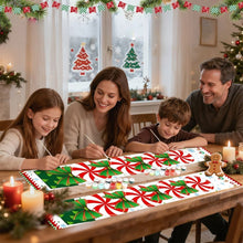 Load image into Gallery viewer, Paint by Numbers Front Door Hanging Banners - Christmas Wreath