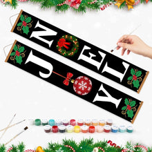 Load image into Gallery viewer, Paint by Numbers Front Door Hanging Banners - Joy Noel