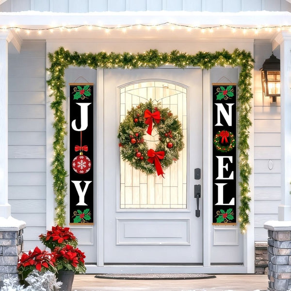Paint by Numbers Front Door Hanging Banners - Joy Noel