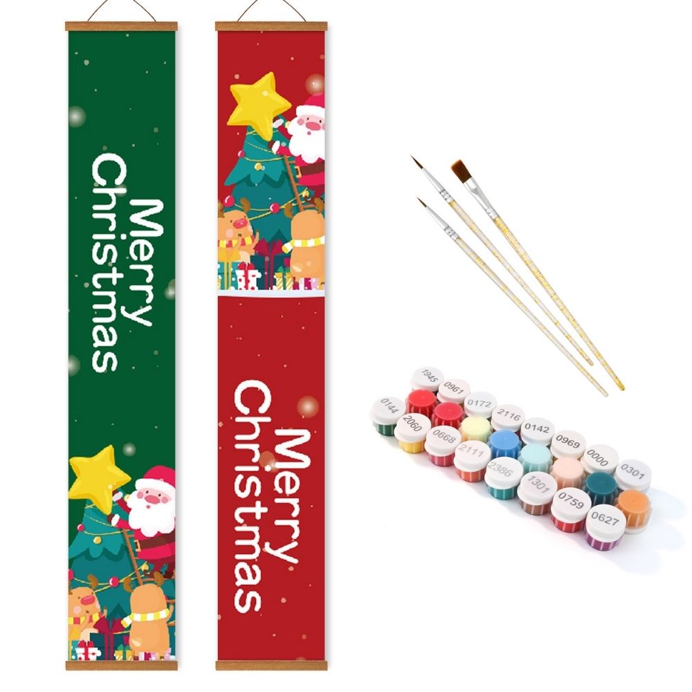 Paint by Numbers Front Door Hanging Banners - Holiday Treats