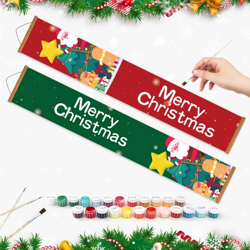 Paint by Numbers Front Door Hanging Banners - Holiday Treats