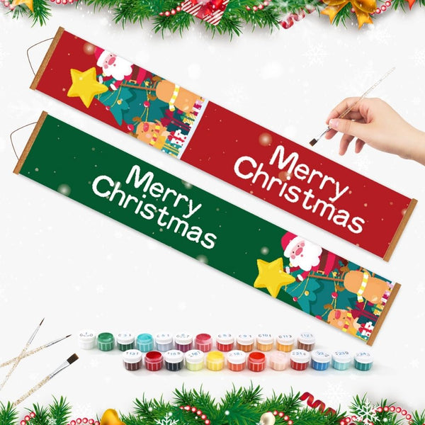 Paint by Numbers Front Door Hanging Banners - Holiday Treats