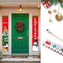 Load image into Gallery viewer, Paint by Numbers Front Door Hanging Banners - Christmas Eve Figured'Art